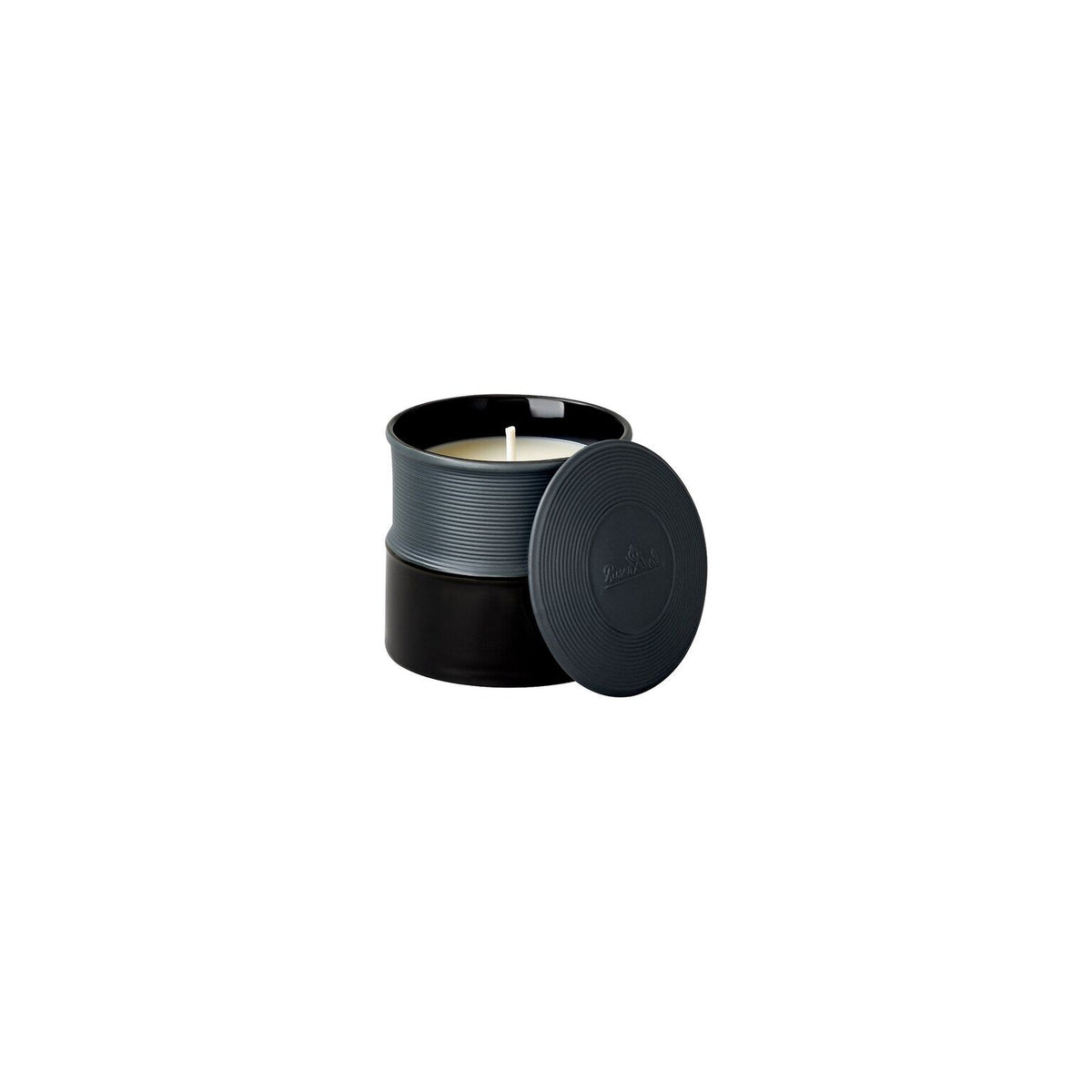 Rosenthal Black Rosenthal Linja Black Scented candle2pc.sm front view