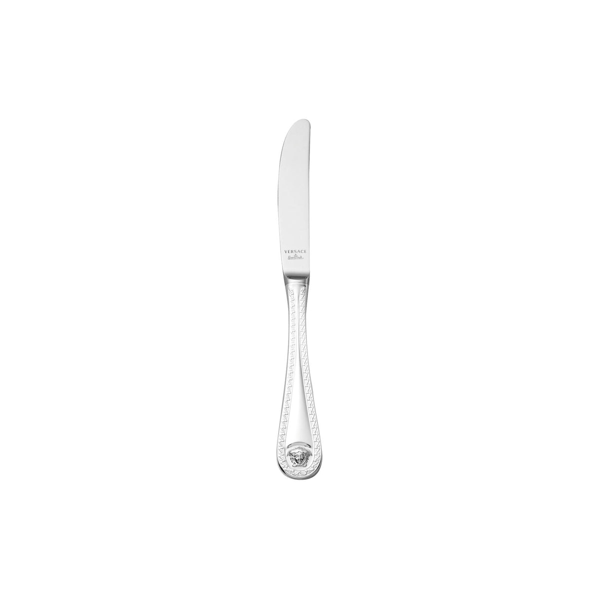 Versace Medusa Silver Dinner Knife front view