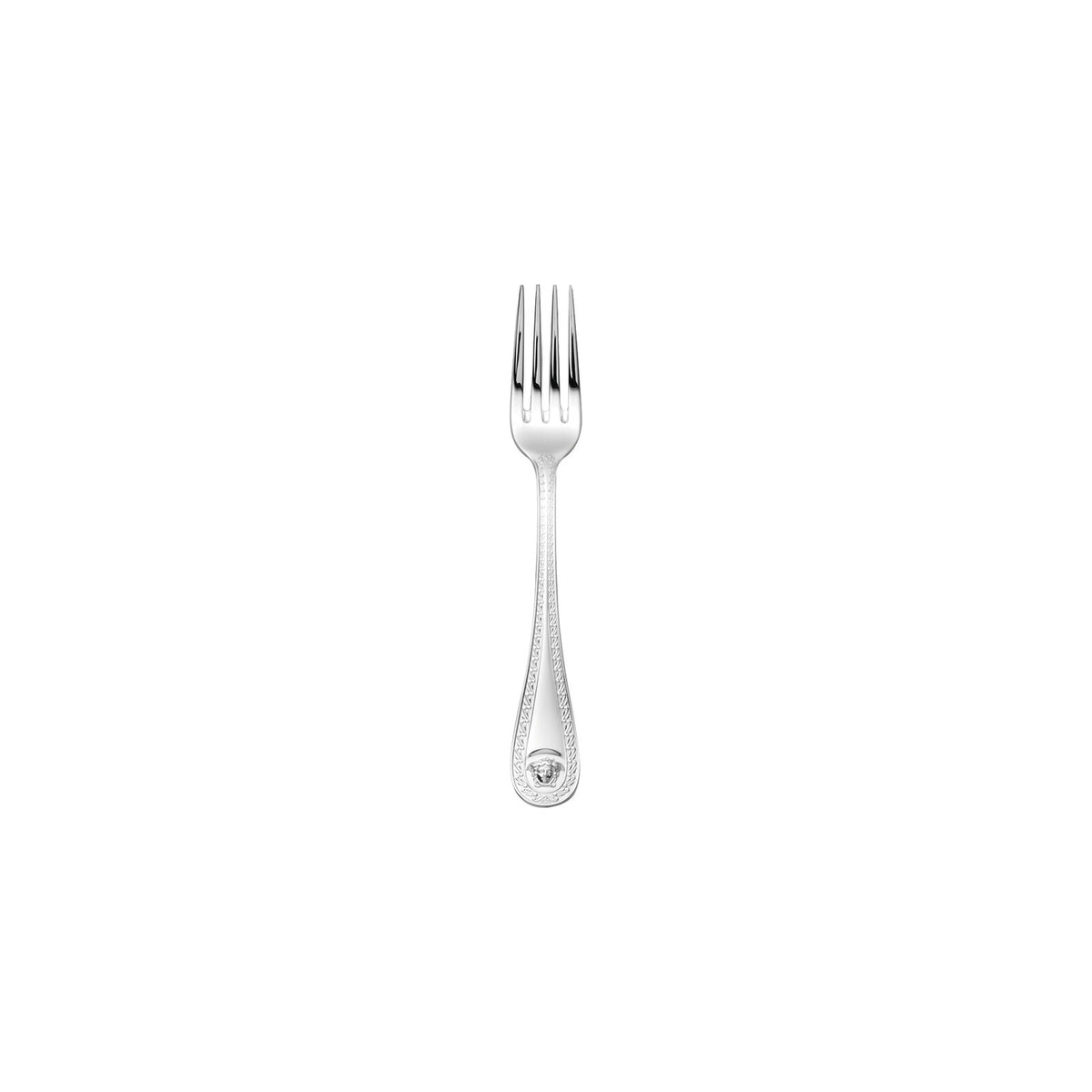 Versace Medusa Silver Dessert Fork front view
