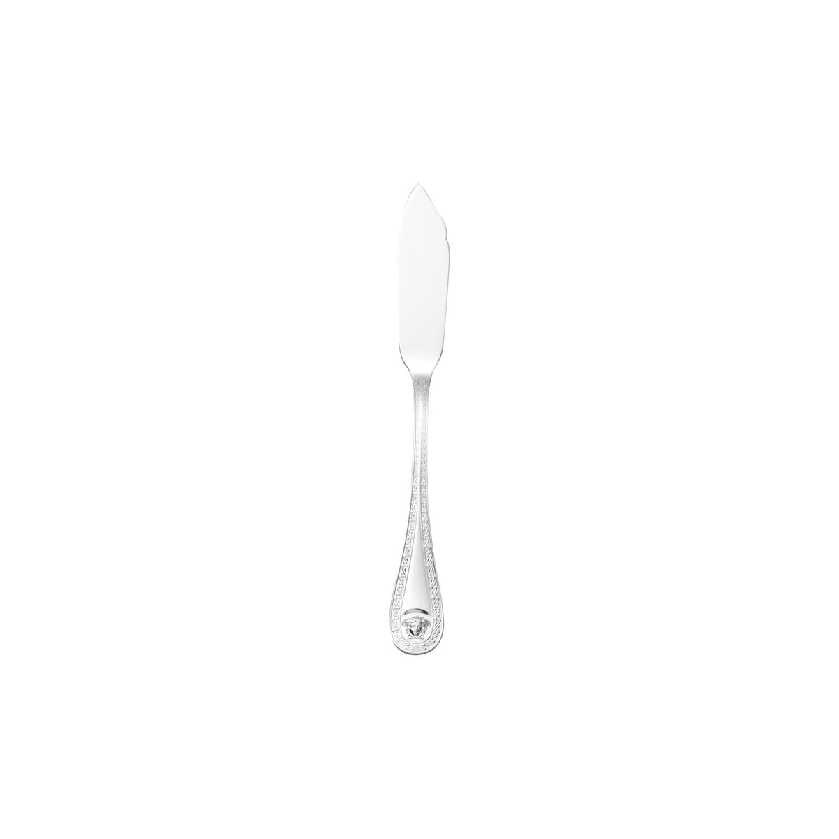 Versace Medusa Silver Fish Knife front view