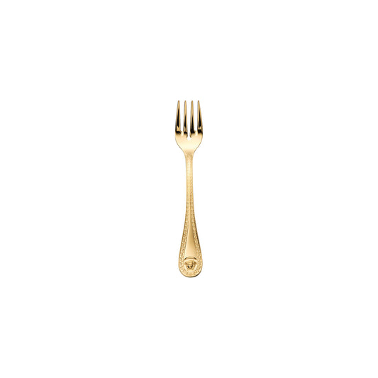 Versace Medusa Gold Fish Fork front view
