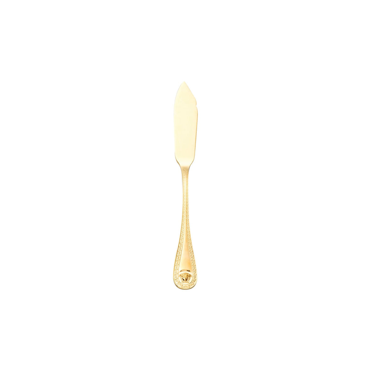 Versace Medusa Gold Fish Knife front view