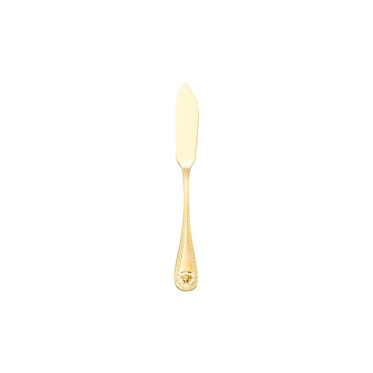 Versace Medusa Gold Fish Knife front view