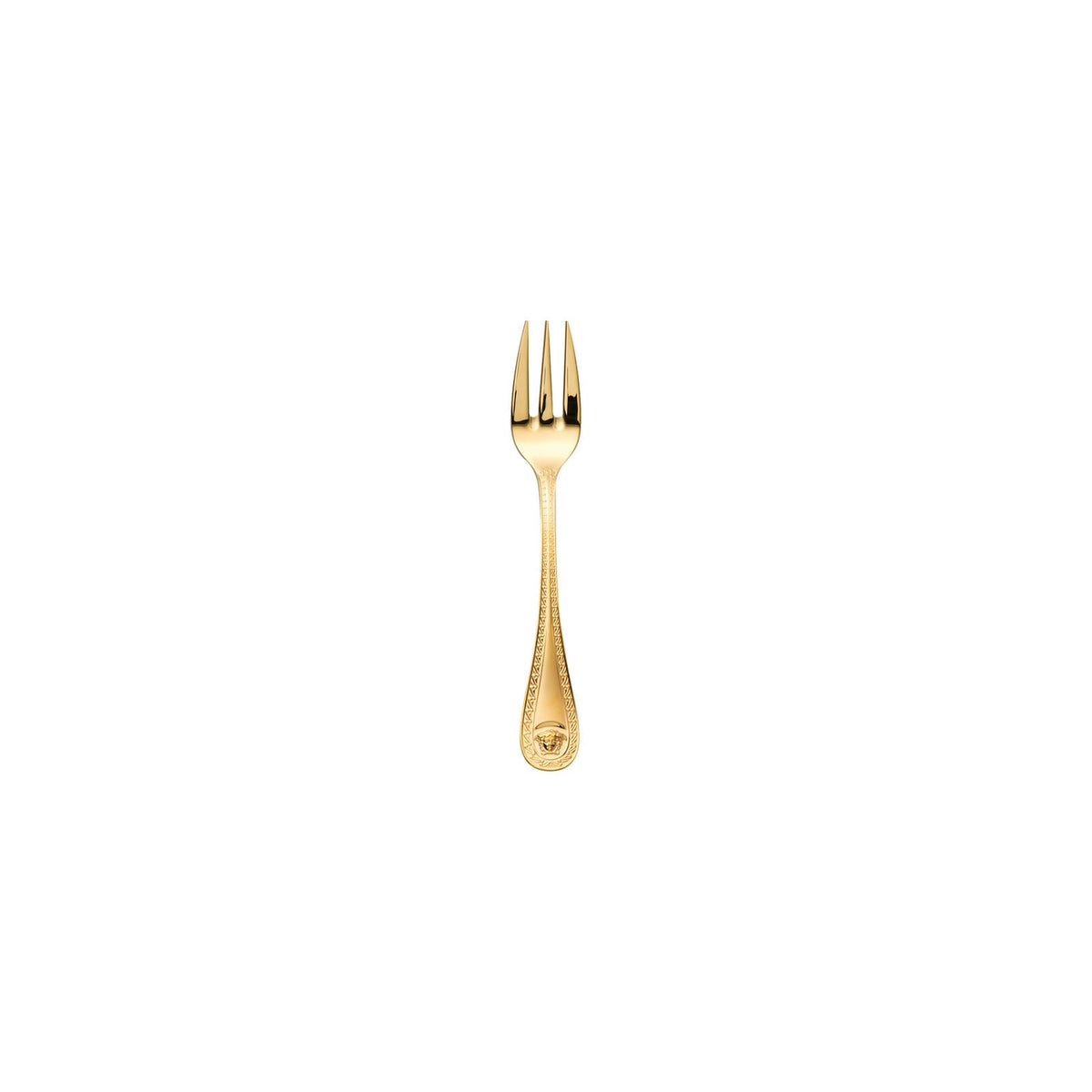 Versace Medusa Gold Cake Fork front view