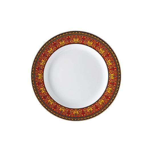 Versace Ikarus Medusa Red Plate – 22 cm (Dessert/Salad Plate) front view