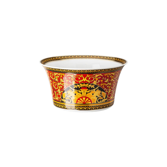 Versace Ikarus Medusa Red Salad/Vegetable Bowl – 20 cm front view