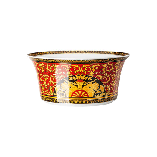 Versace Ikarus Medusa Red Large Salad/Vegetable Bowl - 25cm front view