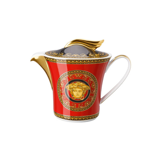 Versace Ikarus Medusa Red Tea Pot front view