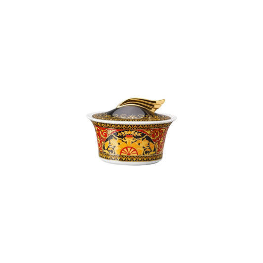 Versace Ikarus Medusa Red Sugar Bowl front view