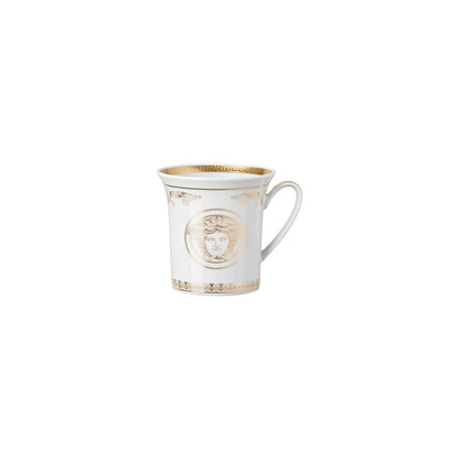 Versace Medusa Gala Gold Mug with handle front view