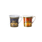 Versace Medusa Blue/Red Set 2 mugs w. handle front view