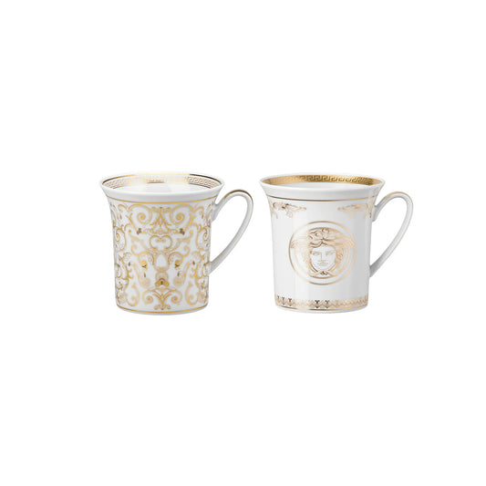 Versace Medusa Gala Set 2 mugs w. handle front view