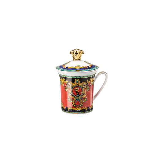Versace Le Roi Soleil Mug with lid/30years front view