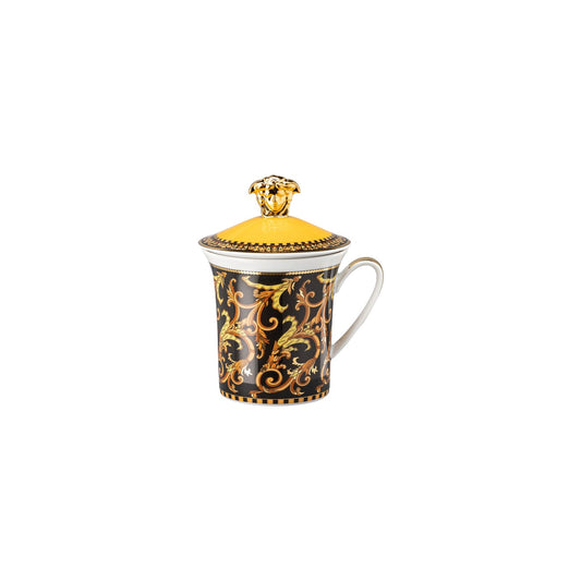 Versace Barocco Mug with lid/30years front view