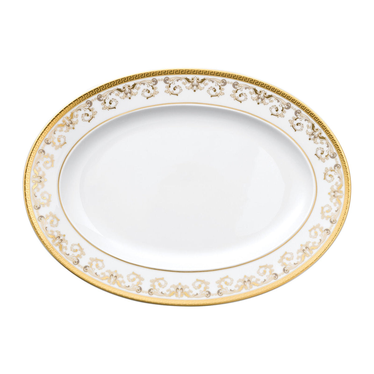 Versace Medusa Gala Gold Platter 34 cm front view