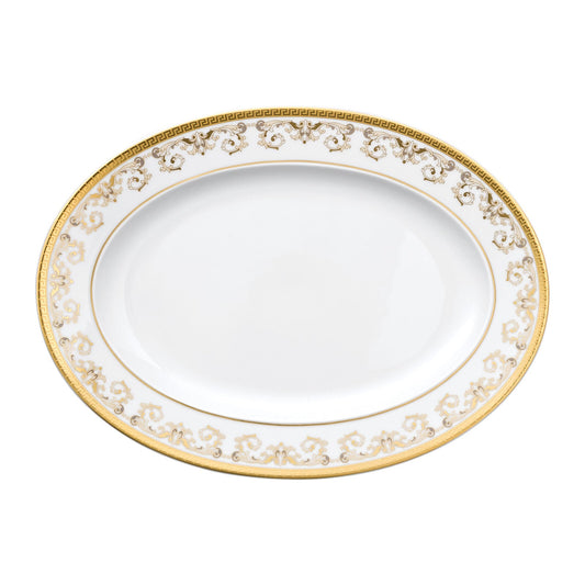 Versace Medusa Gala Gold Platter 34 cm front view