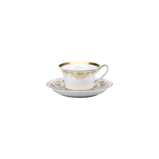 Versace Medusa Gala Gold Cup/Saucer 4 low front view