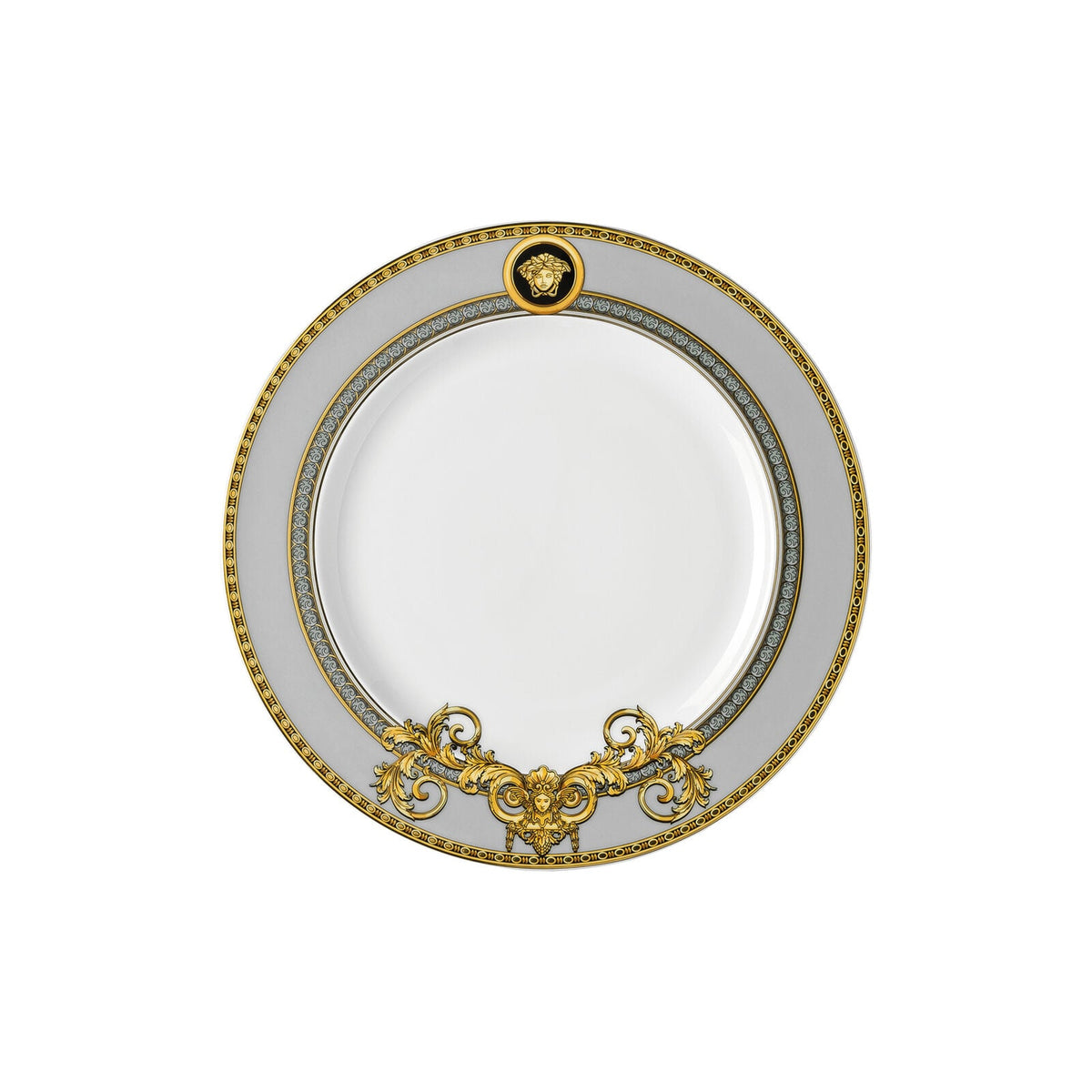 Versace Prestige Gala Plate – 22 cm (Dessert/Salad) front view