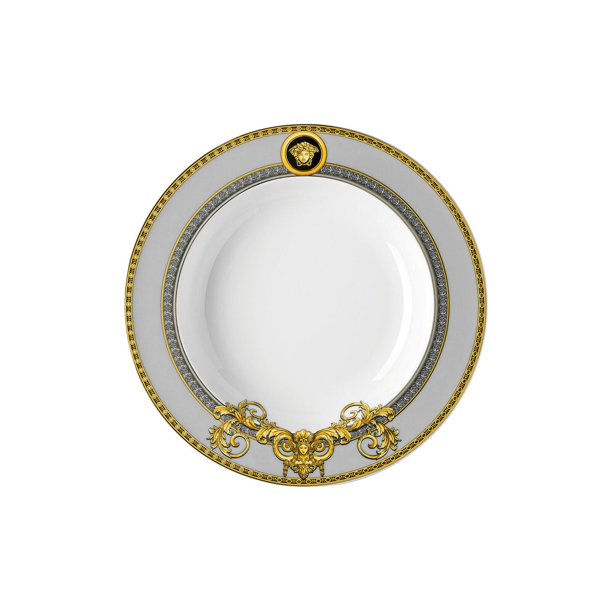 Versace Prestige Gala Plate – 22 cm Deep (Soup/Pasta Plate) front view