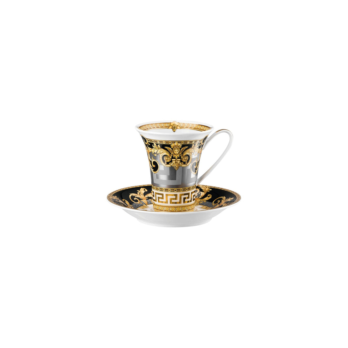 Versace Prestige Gala Cup/Saucer 4 tall front view