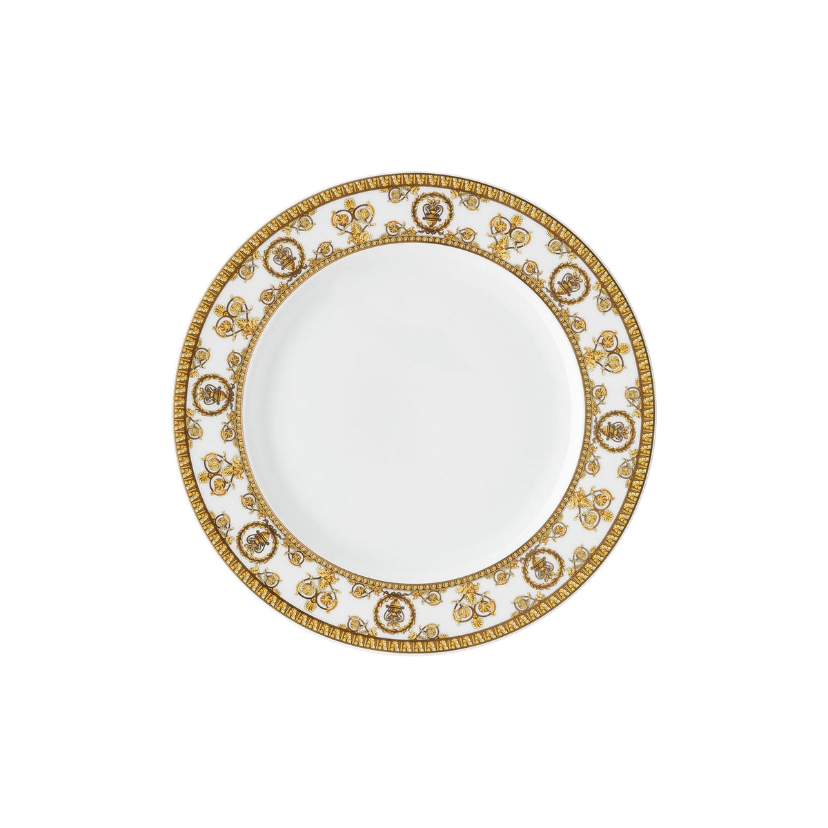 Versace Baroque Bianco Plate 22 cm front view