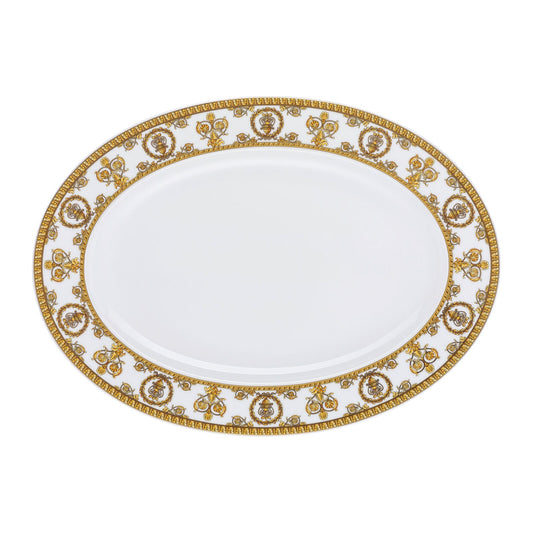 Versace Baroque Bianco Platter 34 cm front view