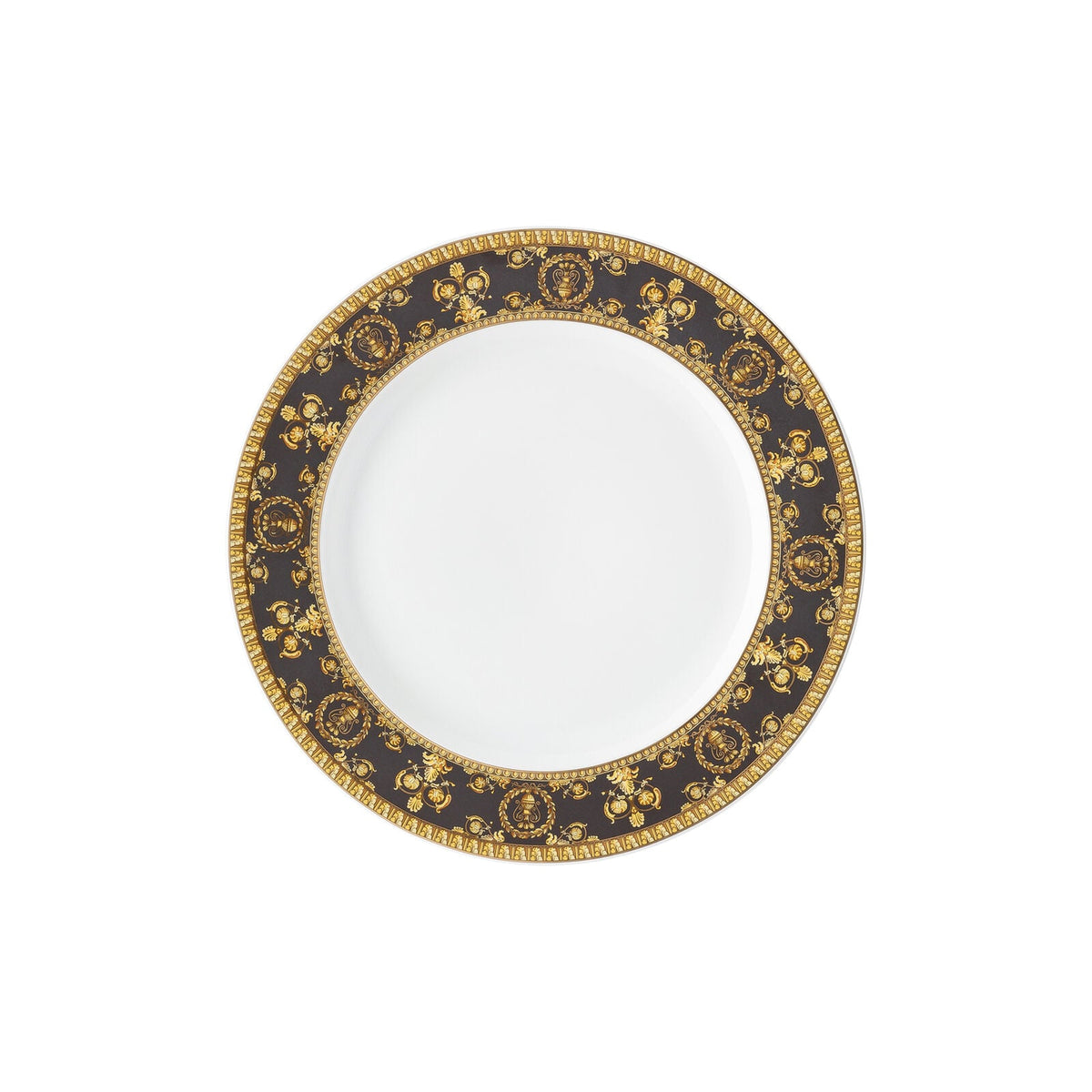 Versace Baroque Nero Plate 22 cm front view