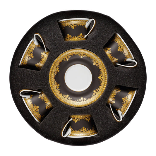Versace Baroque Nero Set 6 c&s 4 low front view