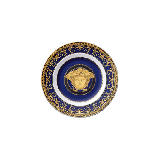 Versace Ikarus Medusa Blue Side Plate 18cm front view