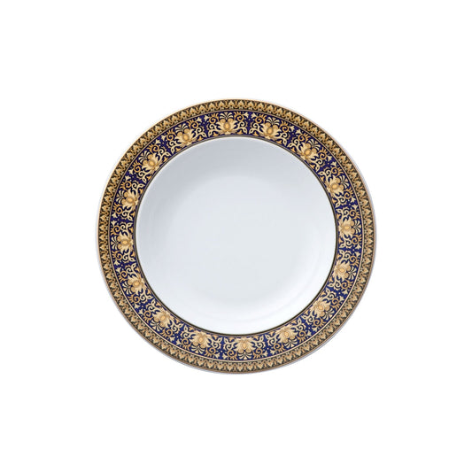 Versace Ikarus Medusa Blue Soup Plate 22cm front view