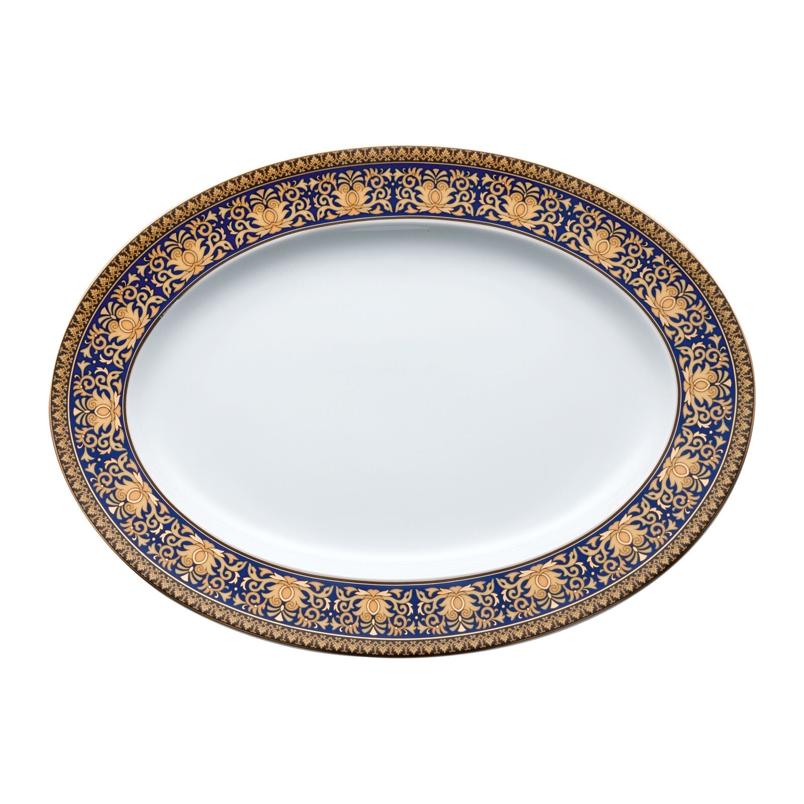 Versace Ikarus Medusa Blue Platter 34 cm front view