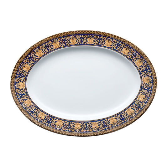 Versace Ikarus Medusa Blue Platter 34 cm front view