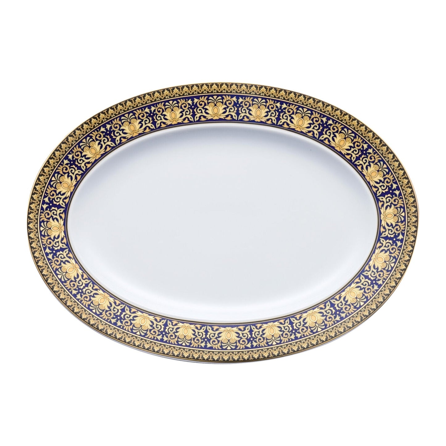 Versace Ikarus Medusa Blue Platter 40 cm front view