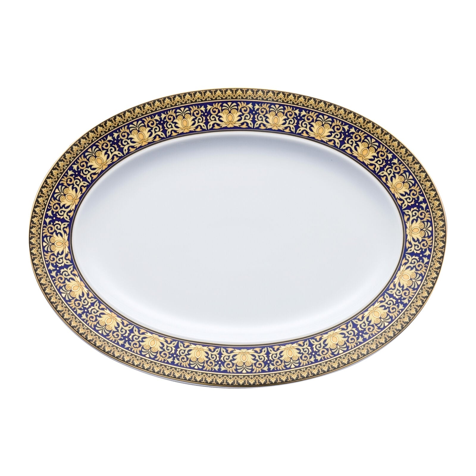 Versace Ikarus Medusa Blue Platter 40 cm front view