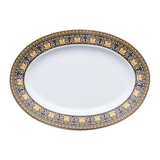 Versace Ikarus Medusa Blue Platter 40 cm front view