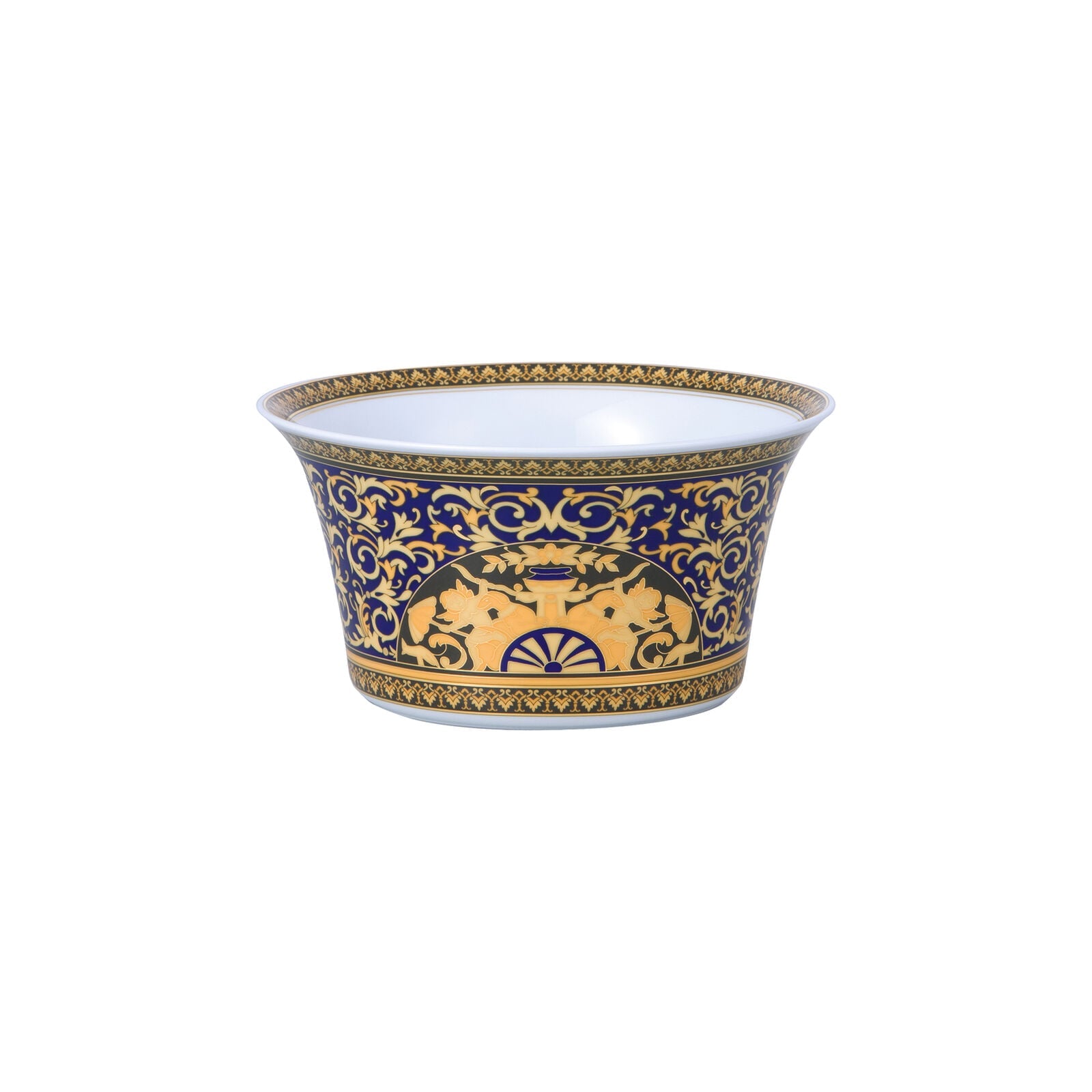 Versace Ikarus Medusa Blue Salad Bowl Medium front view