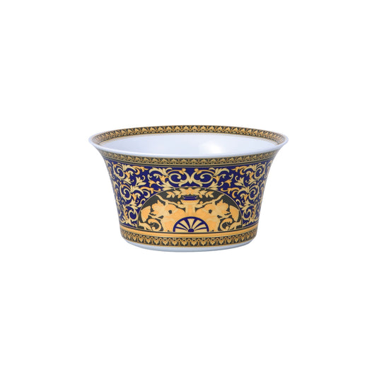 Versace Ikarus Medusa Blue Salad Bowl Medium front view