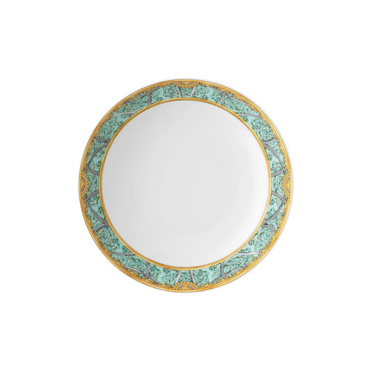 Versace Scala Palazzo Verde Plate 22 cm deep front view