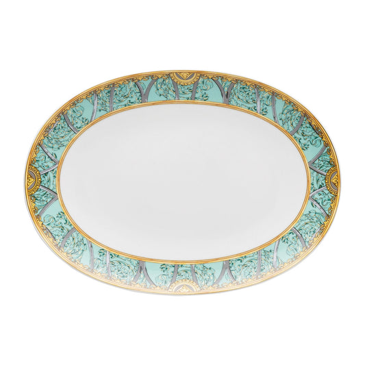 Versace Scala Palazzo Verde Platter 33 cm front view