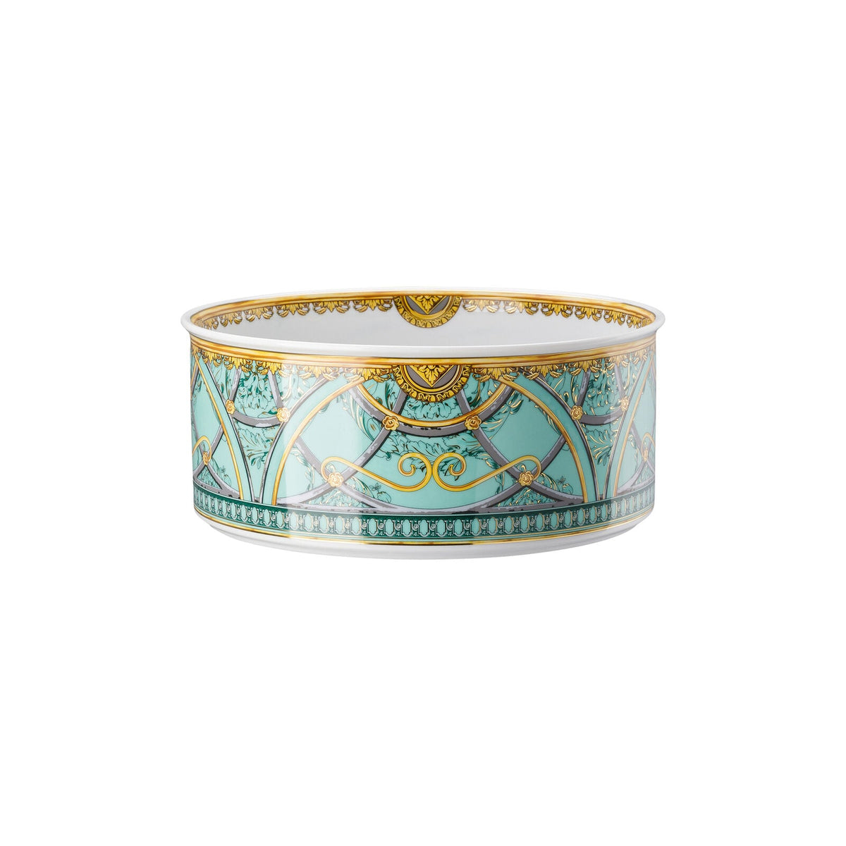Versace Scala Palazzo Verde Bowl 22 cm front view