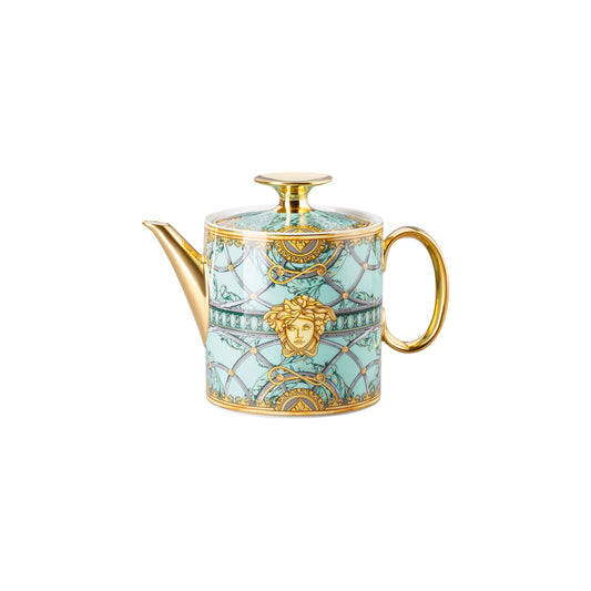 Versace Scala Palazzo Verde Tea Pot 3 front view