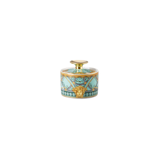 Versace Scala Palazzo Verde Sugar Bowl 3 front view