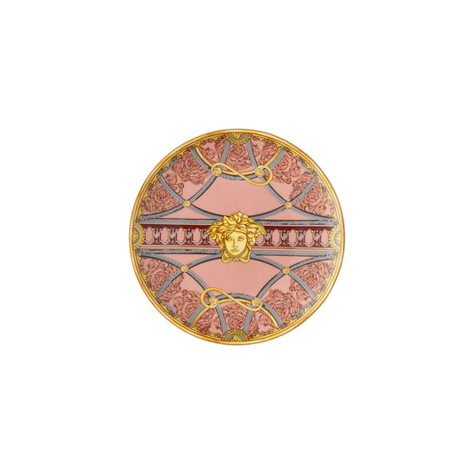 Versace Scala Palazzo Rosa Plate 17 cm front view