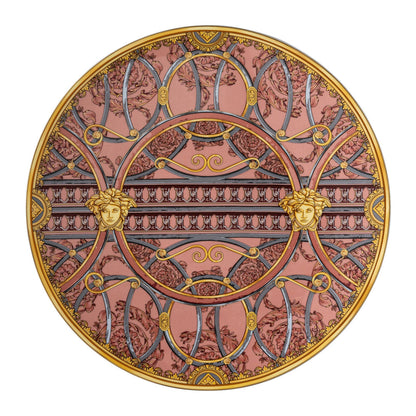 Versace Scala Palazzo Rosa Service Plate 33 cm front view