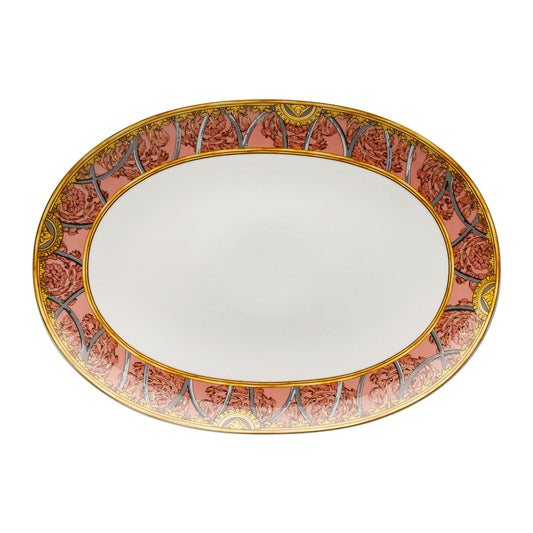 Versace Scala Palazzo Rosa Platter 38 cm front view