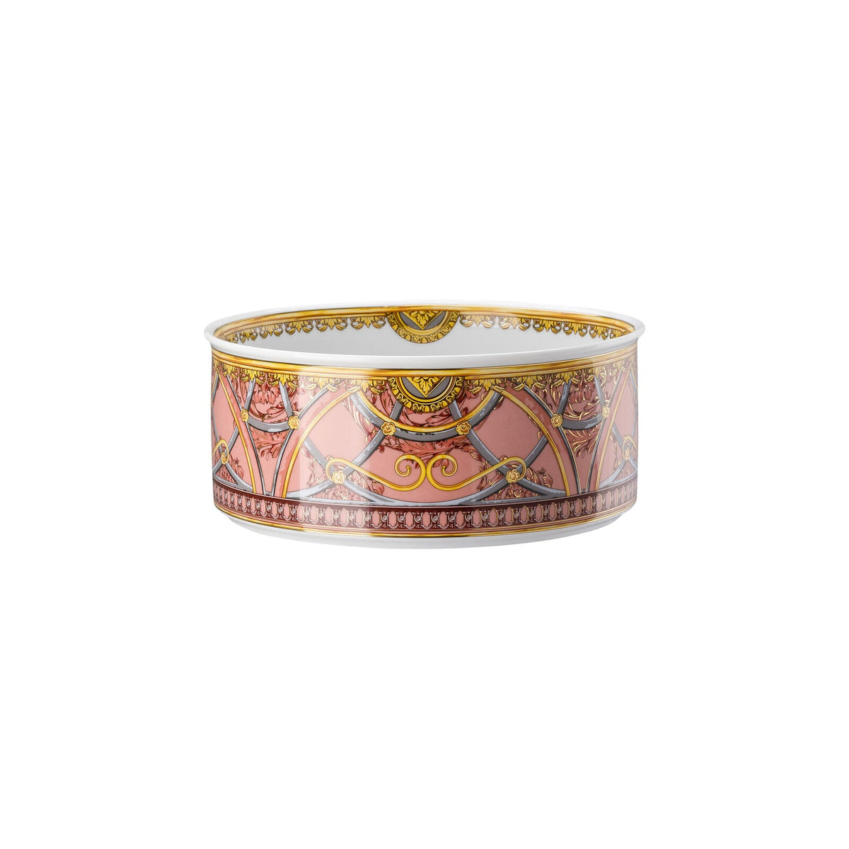 Versace Scala Palazzo Rosa Bowl 19 cm front view