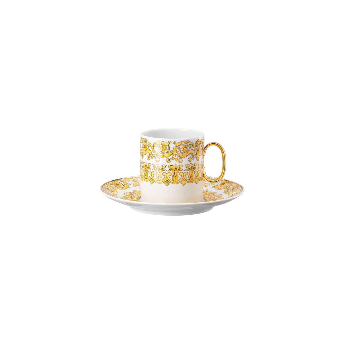 Versace Medusa Rhapsody Cup/Saucer 4 tall front view