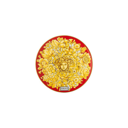 Versace Medusa Rhapsody Red Plate 17 cm front view