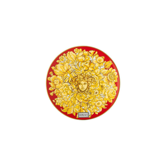 Versace Medusa Rhapsody Red Plate 17 cm front view