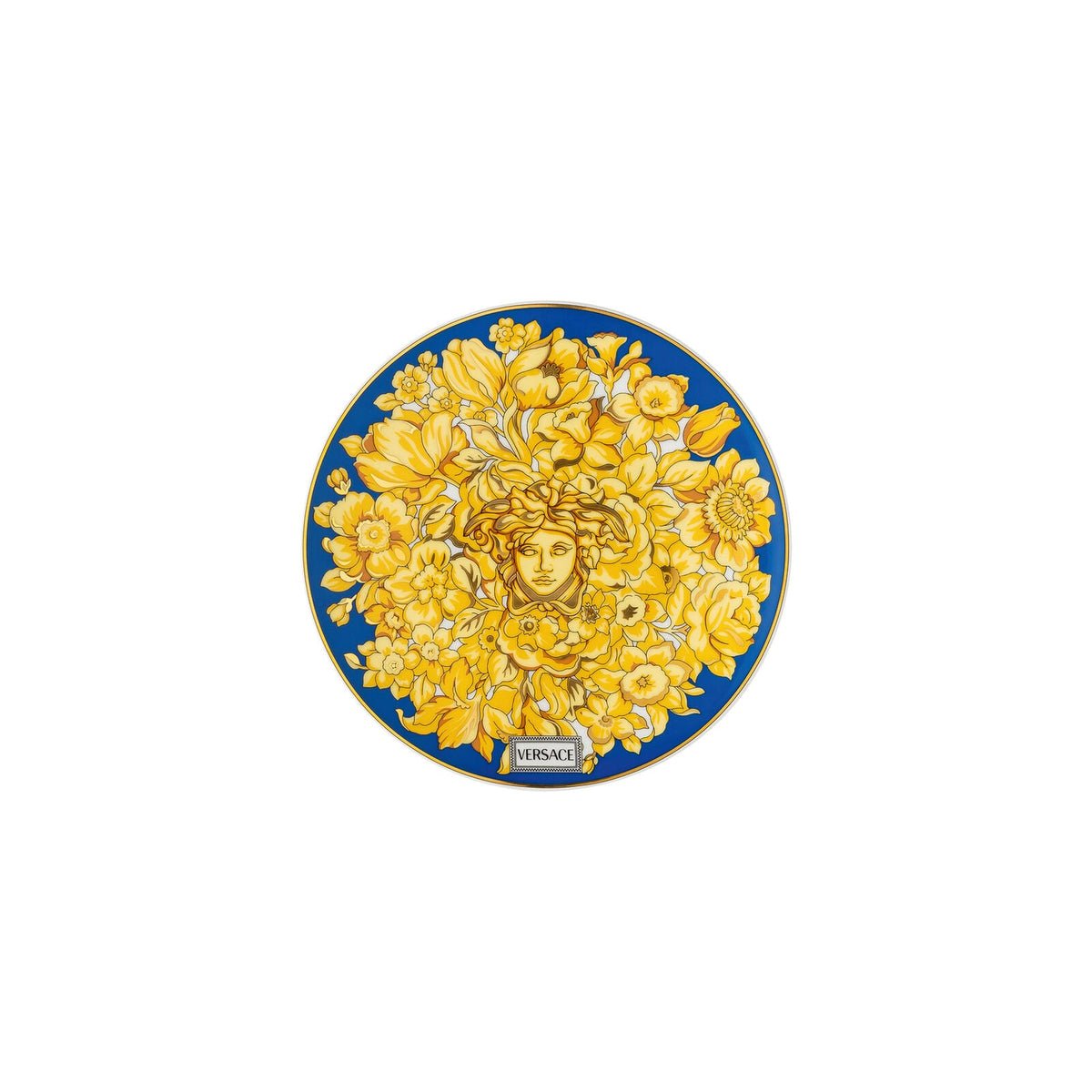 Versace Medusa Rhapsody Blue Plate 17 cm front view